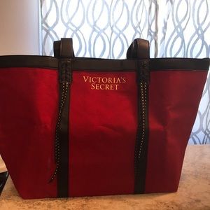 NWOT Victoria’s Secret Red w/ faux leather